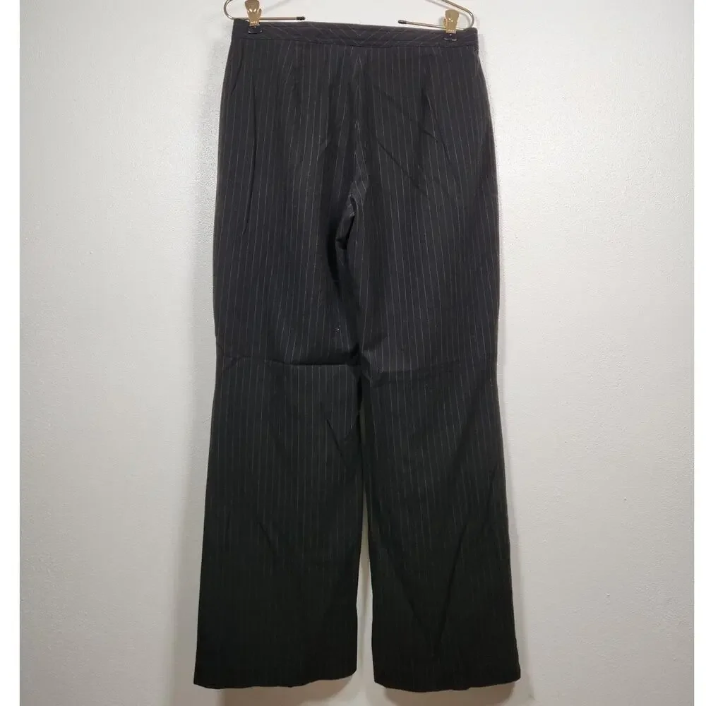 Vintage y2k Old Navy Outlet Stretch Pin Stripe Office Core Pants Bottoms Sz 6